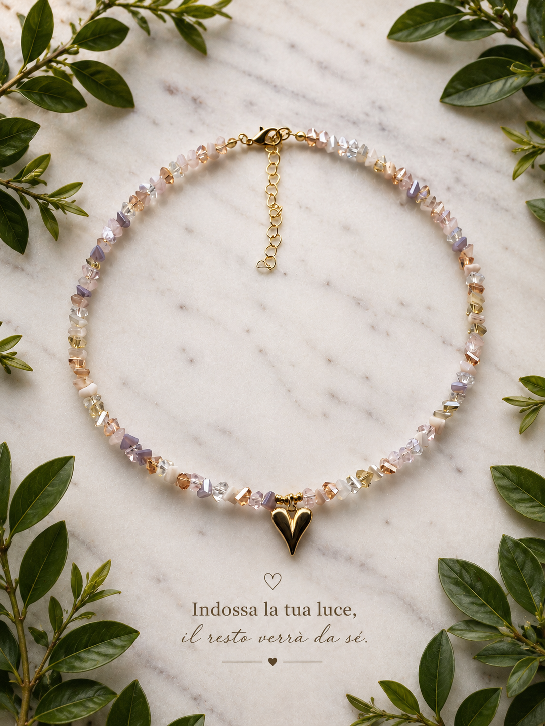 Choker Golden Heart