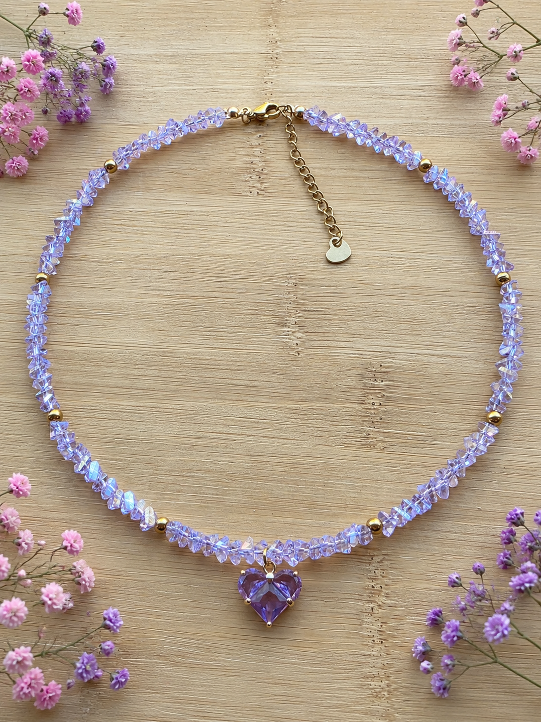 Choker Crystal Heart Glicine