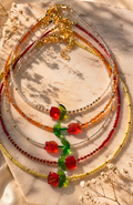 Collana Choker con Fiori di Vetro