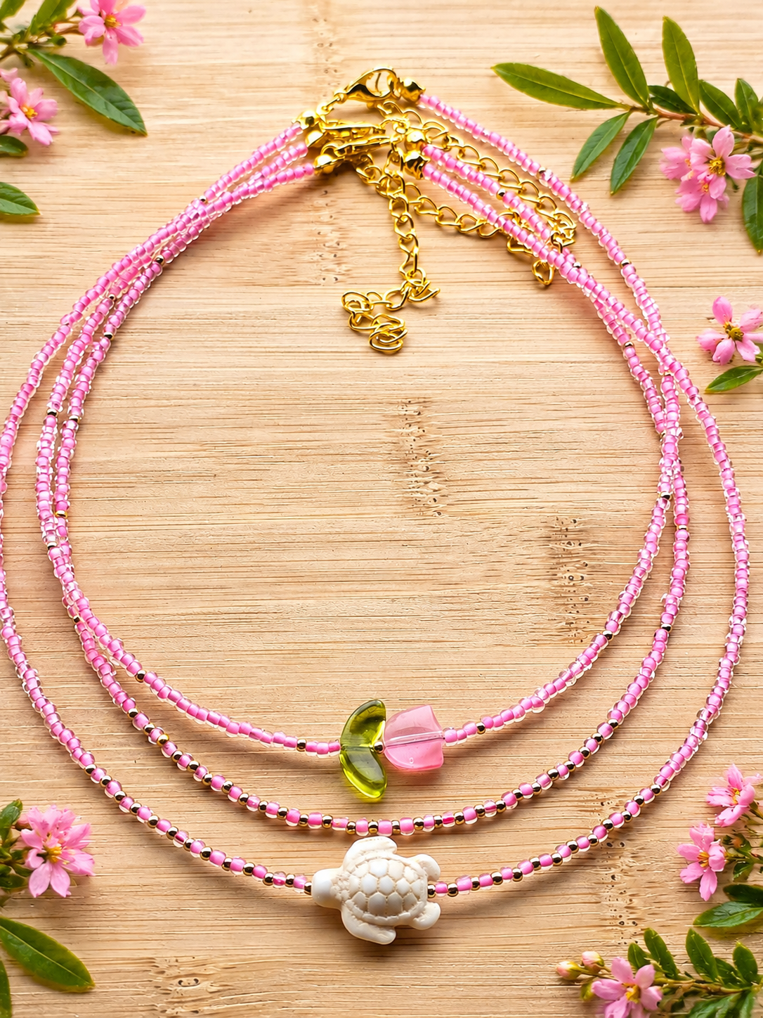 Set Fioritura Marina – 3 Choker Artigianali