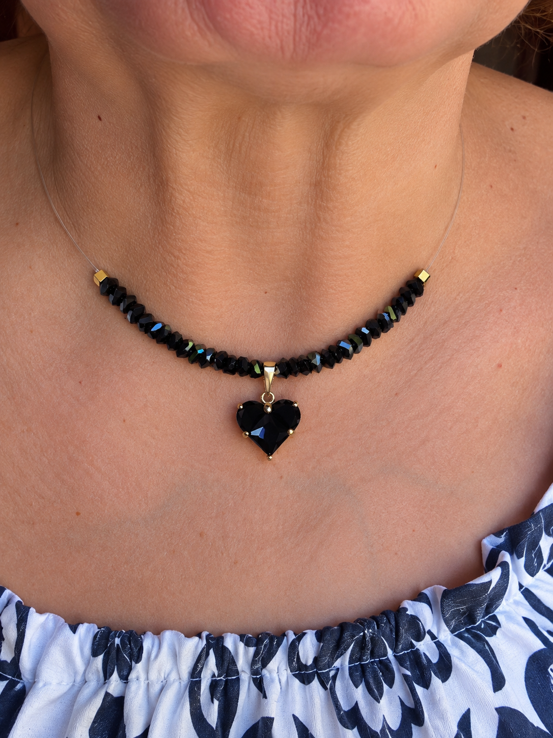 Choker Invisibile Cristalli Luminosi