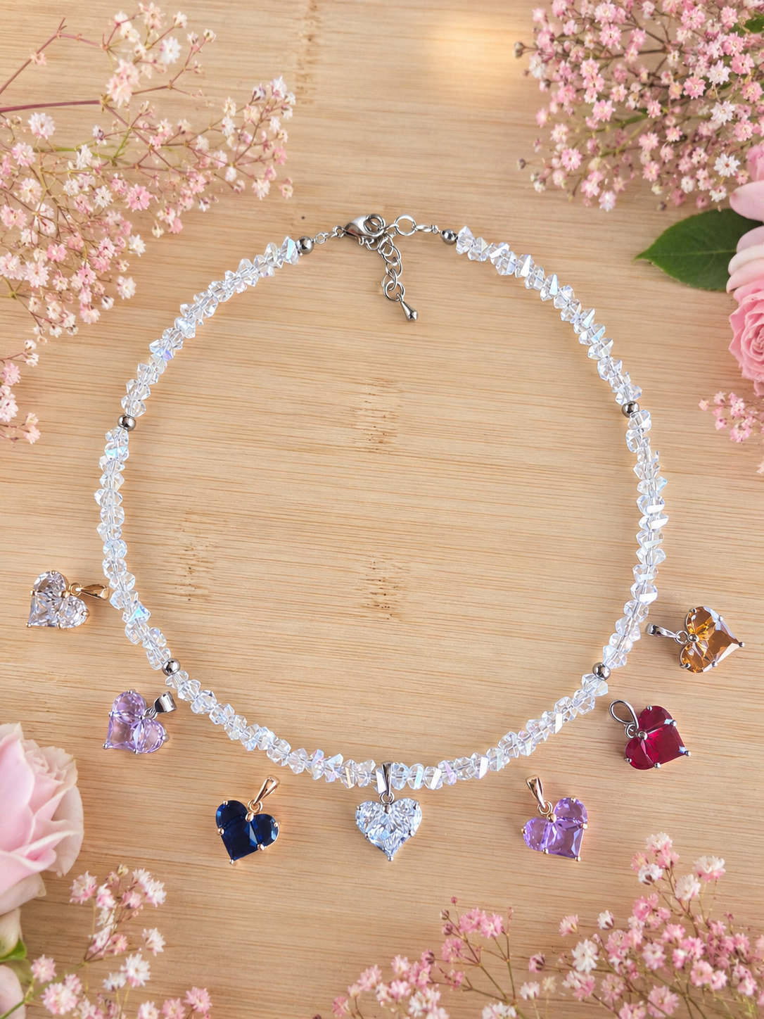 Choker Cuore di Cristallo