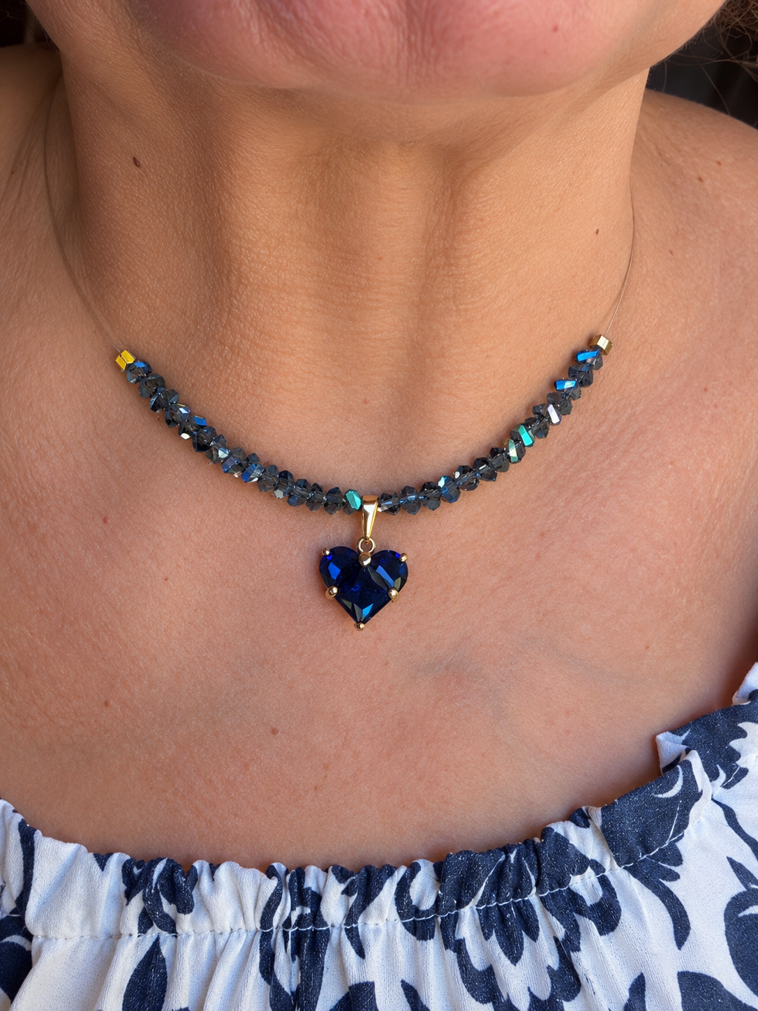 Choker Invisibile Cristalli Luminosi