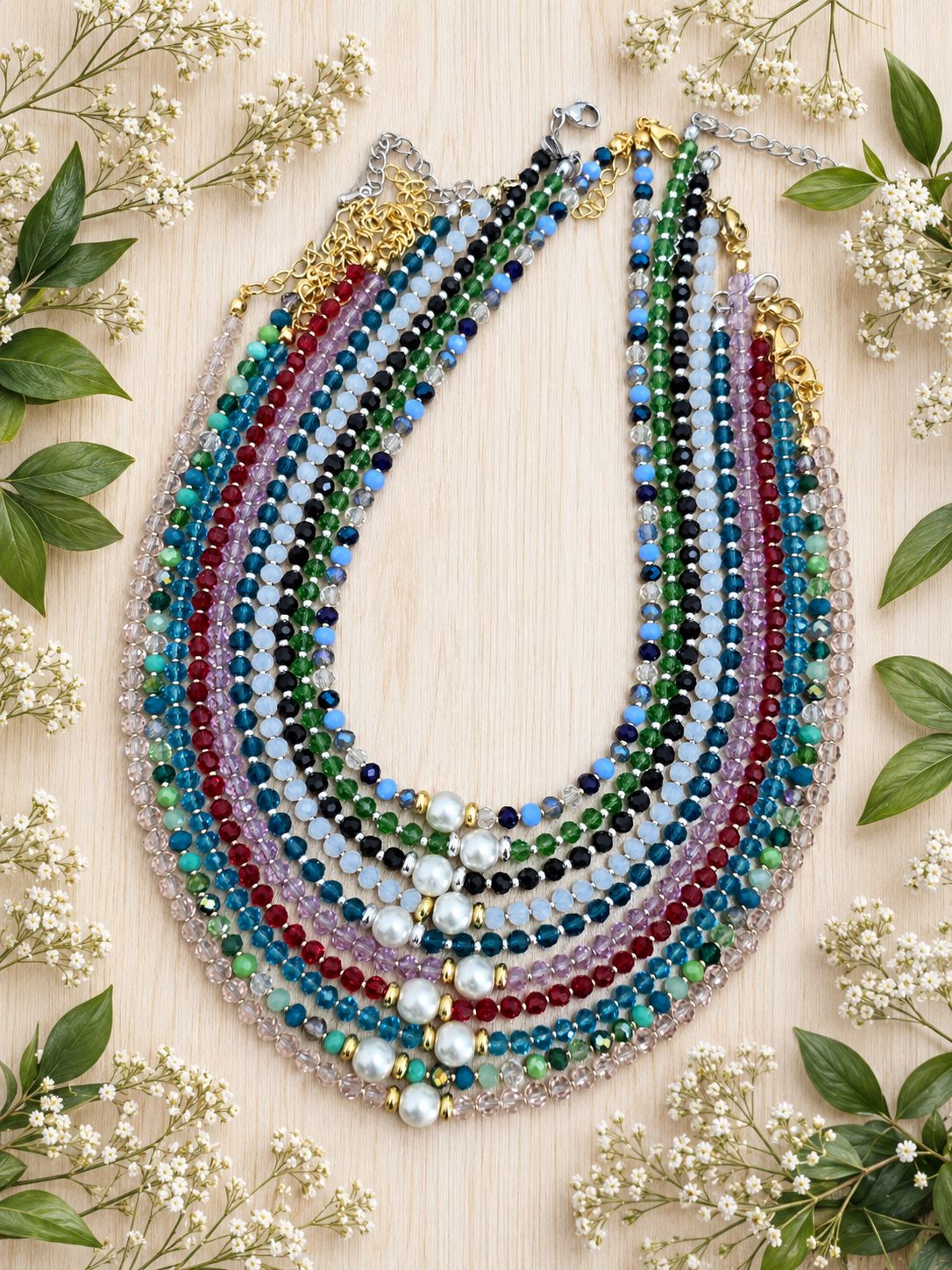 Choker Crystal Pearl