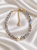 Braccialetto Crystal Pearl Argento
