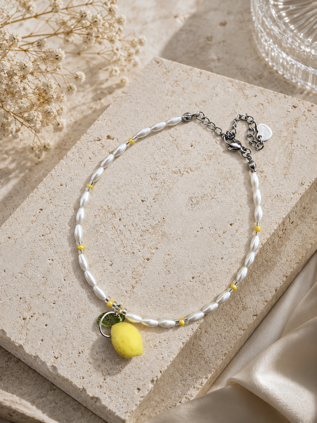 Braccialetto Limone & Perline