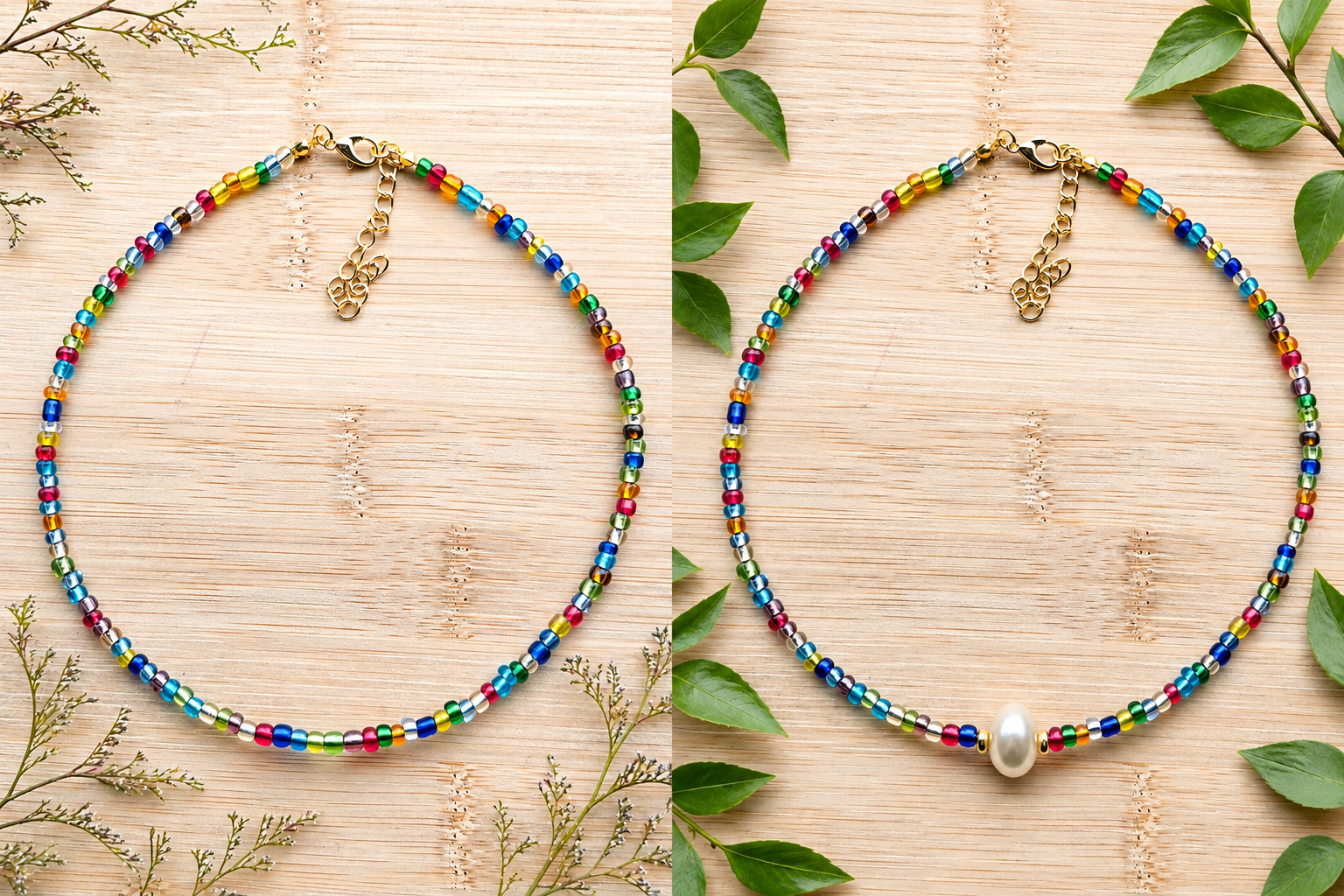 Choker Rainbow Pearl