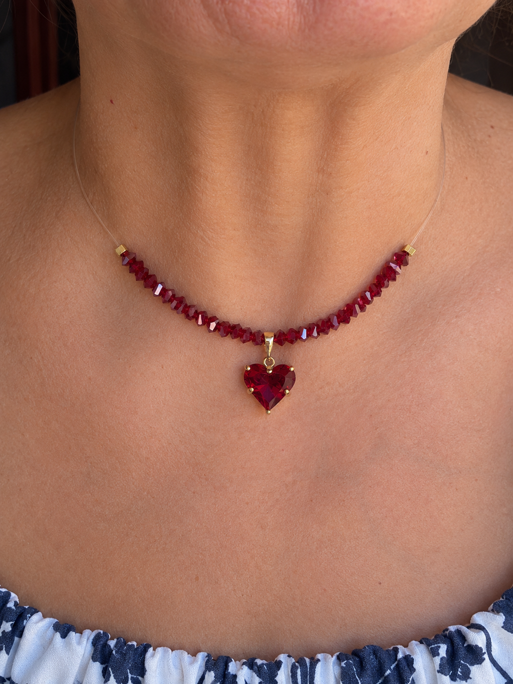 Choker Invisibile Cristalli Luminosi