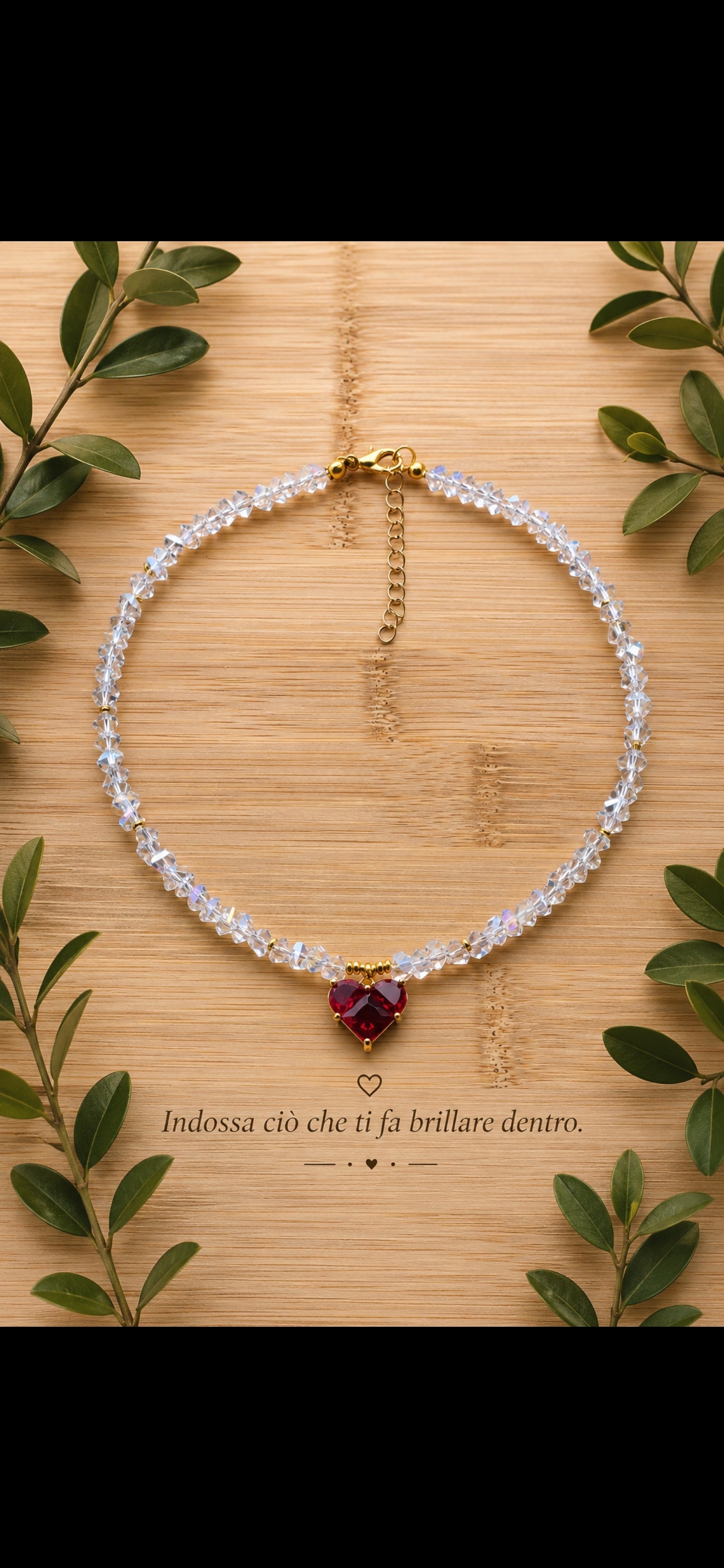 Choker Cuore di Rubino