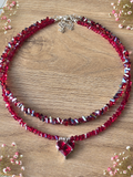 Choker Crystal Rosso Rubino
