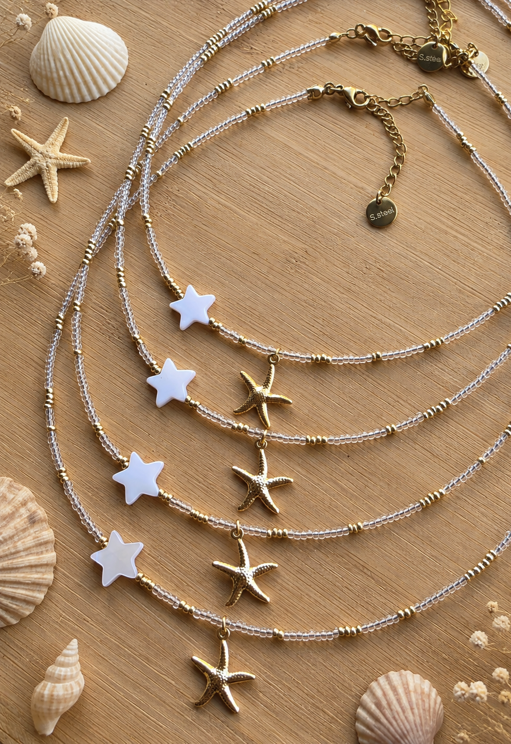 Collane Artigianali Mare & Stelle Gold